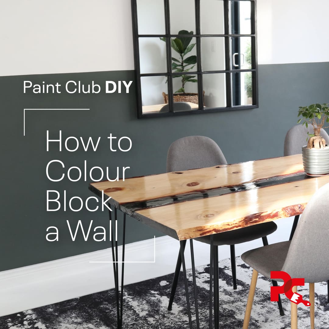 DIY How to Colour Block a Wall