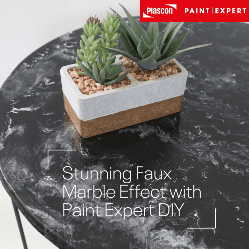 faux marble paint DIY