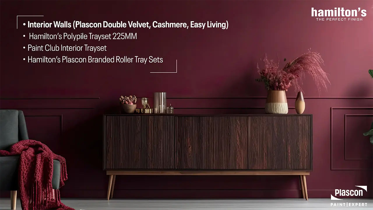 Interior Walls (Plascon Double Velvet, Cashmere, Easy Living)