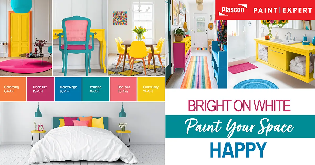 Bright on White: Paint Your Space Happy