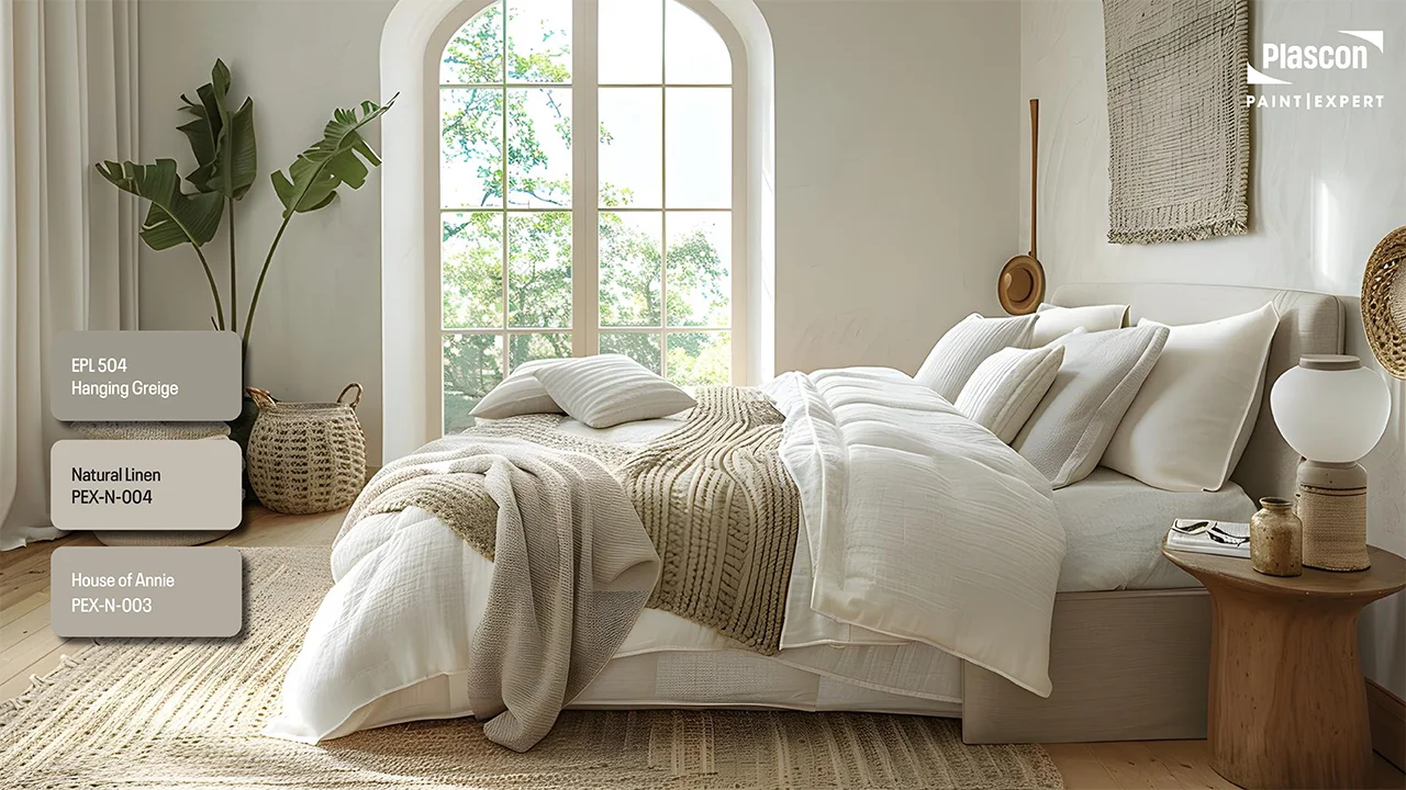 Hanging Greige | Natural Linen | House of Annie