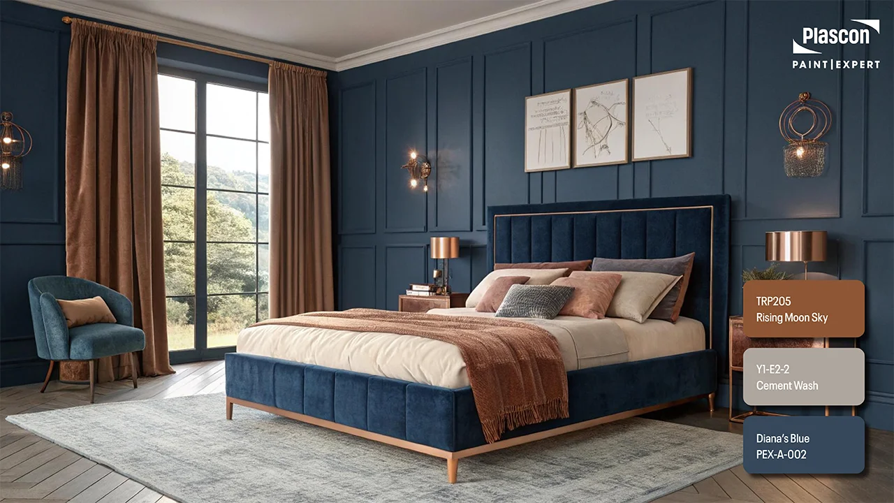 Rising Moon Sky | Cement Wash | Diana's Blue