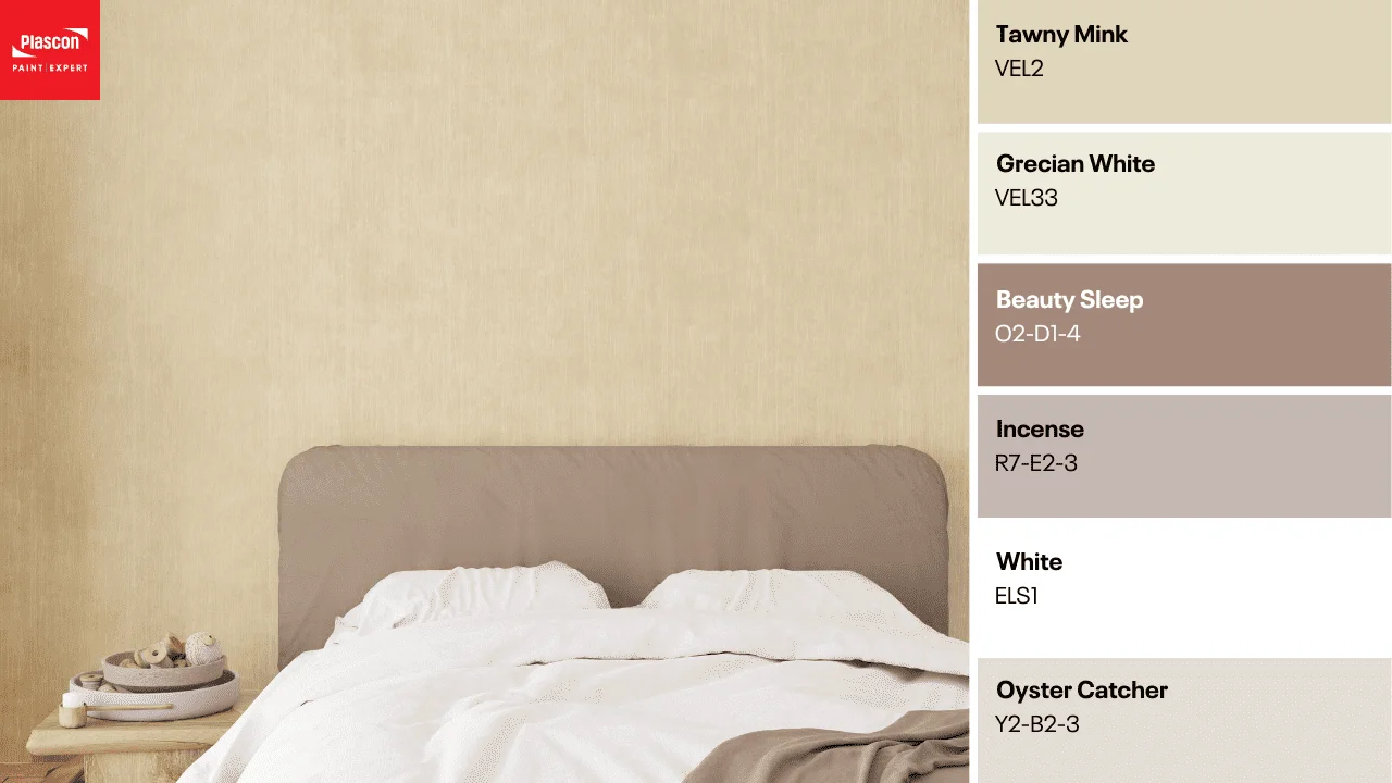Contemporary Bedroom - Tawny Milk | Grecian White | Beauty Sleep | Incense | White | Oyster Catcher
