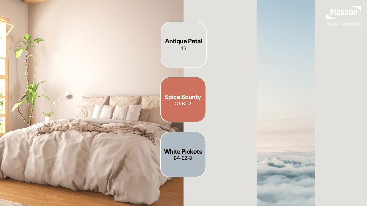 Bohemian Bedroom - Antique Petal | Spice Beauty | White Pickets