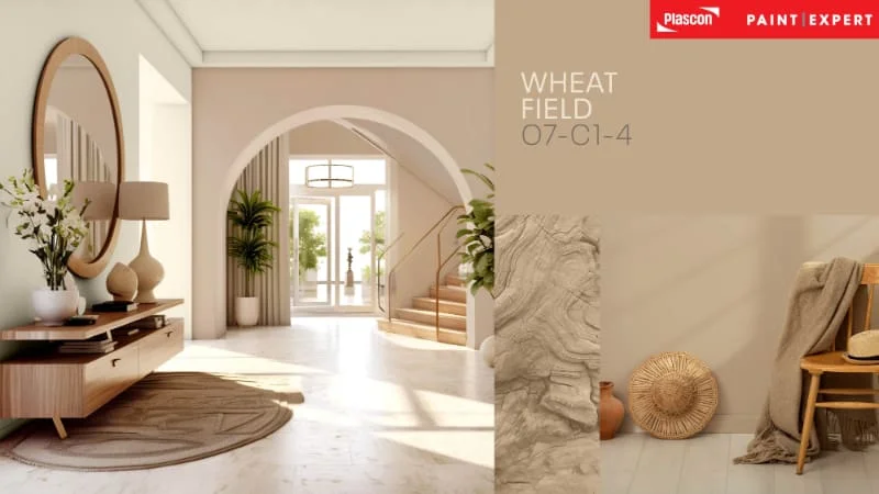 Contemporary Entrance Hall - Wheat Field