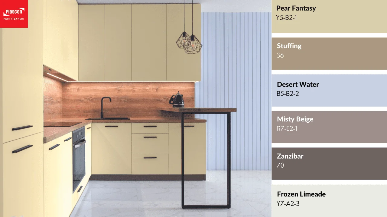 Contemporary Kitchen - Pear Fantasy | Stuffing | Desert Water | Misty Beige | Zanzibar | Frozen Limeade