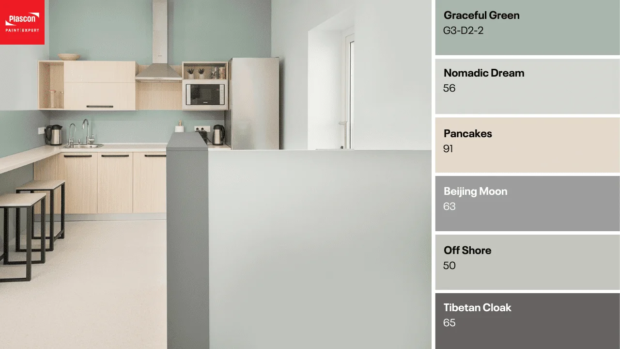 Classic Kitchen - Graceful Green | Nomadic Dream | Pancakes | Beijing Moon | Off Shore | Tibetan Cloak