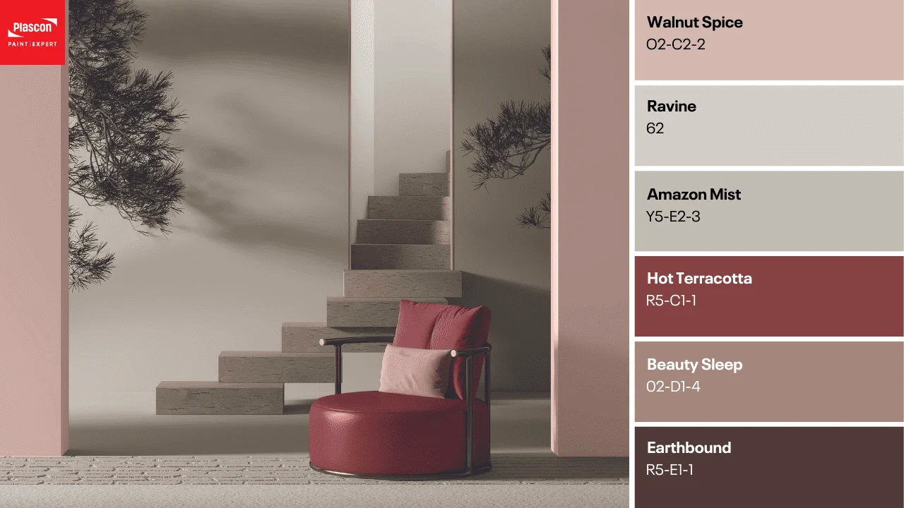 Contemporary Lounge - Walnut Spice | Ravine | Amazon Mist | Hot Terracotta | Beauty Sleep | Earthbound