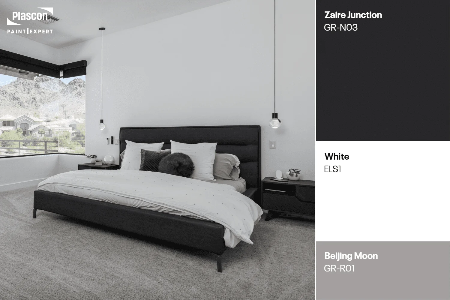 Scandinavian Bedroom - Zaire Junction | White | Beijing Moon