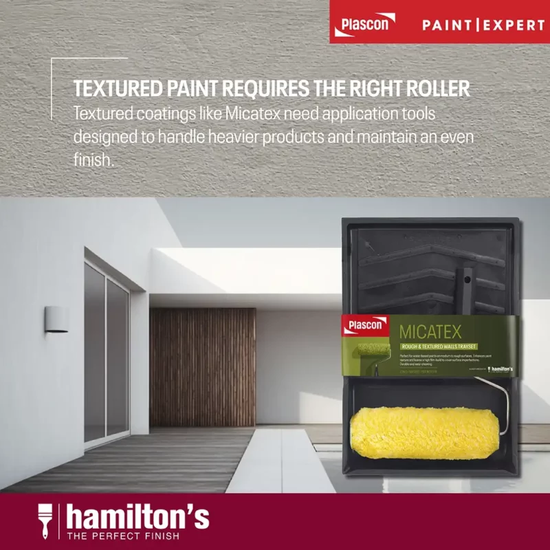 textured paint requires the right roller