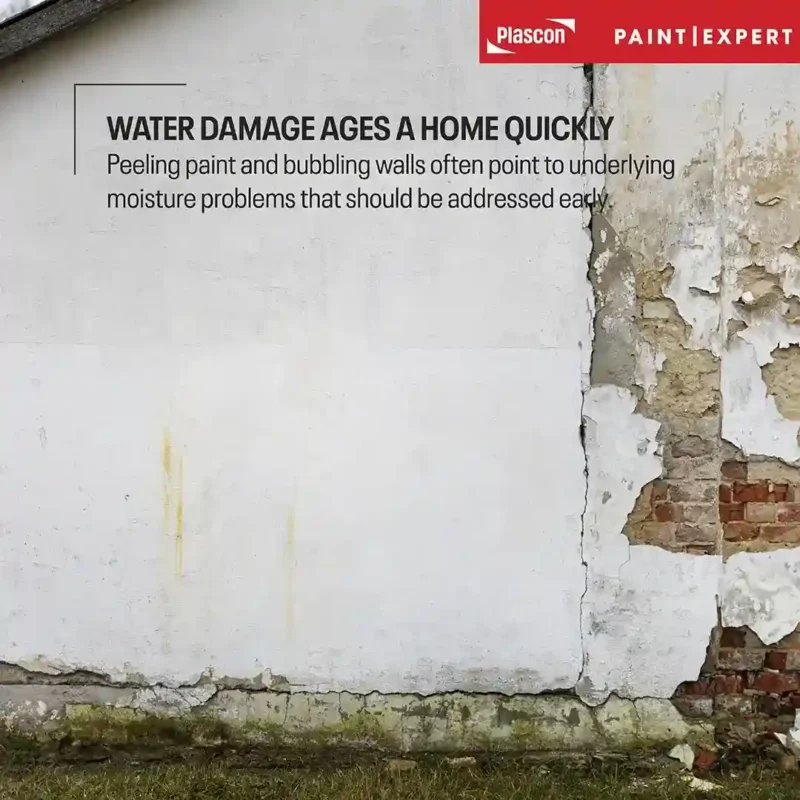 water damage ages a home quickly