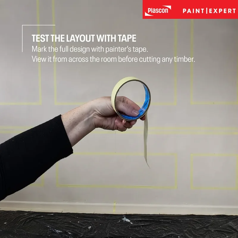 Test The Layout With Tape